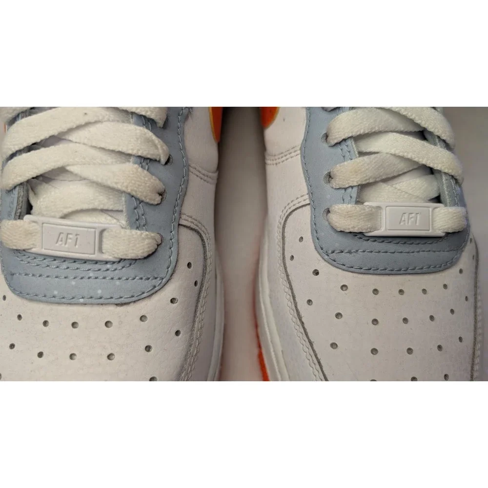Nike AF-1 High (GS) 'Be Kind' Youth Sz 6.5 Hi-Top Sneakers Wht/Org #DC2198-100